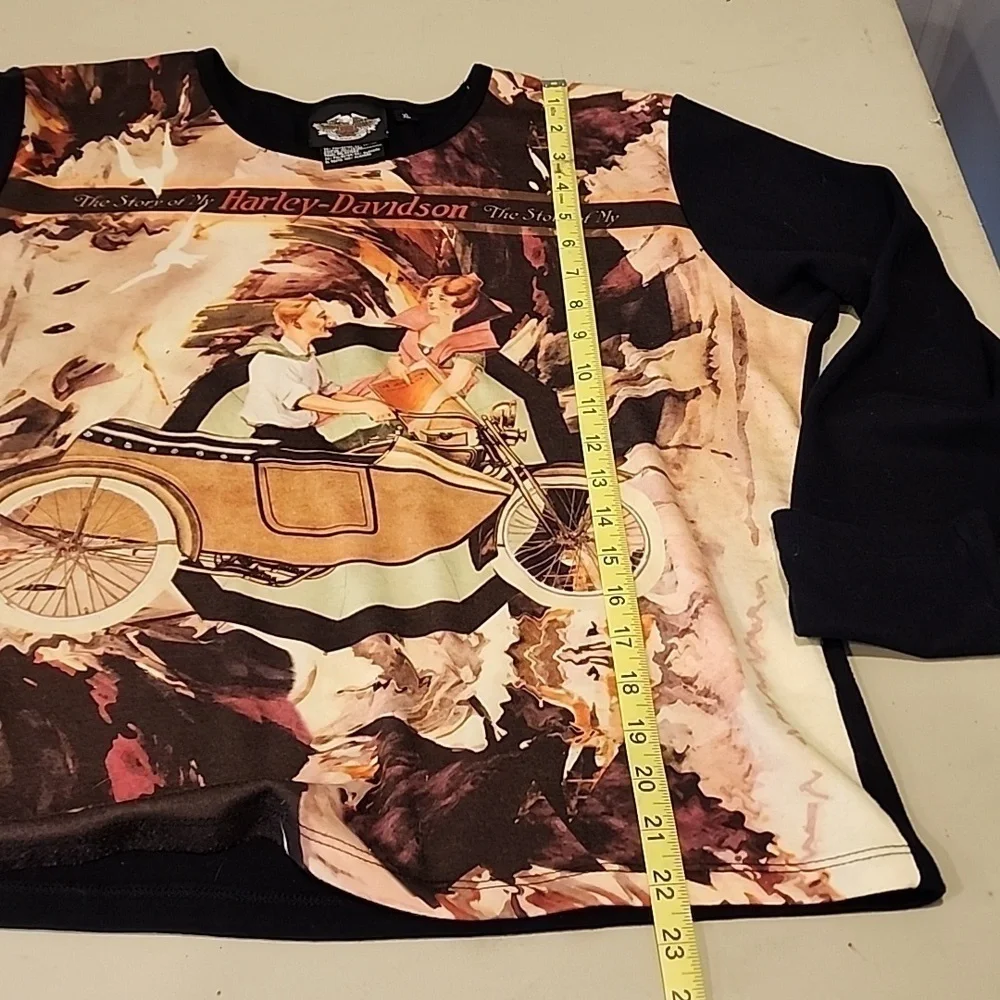 The story of My Harley Davidson long sleeve top XL - Picture 8 of 9